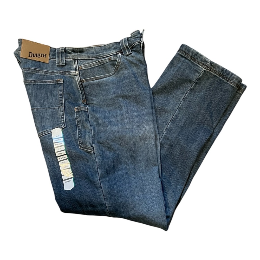 Duluth Men's Ballroom Double Flex Standard Fit Flex‎ Lined Jeans 34 X 32